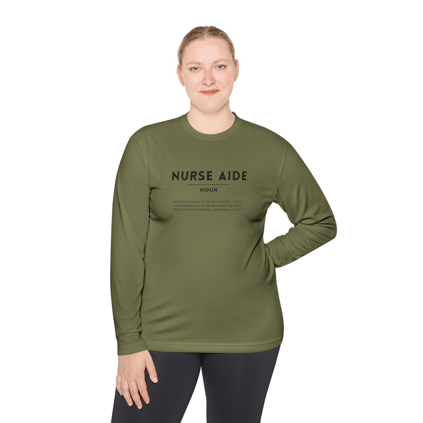 Nurse Aide Definition Unisex Long Sleeve Tee | Lightweight & Comfortable