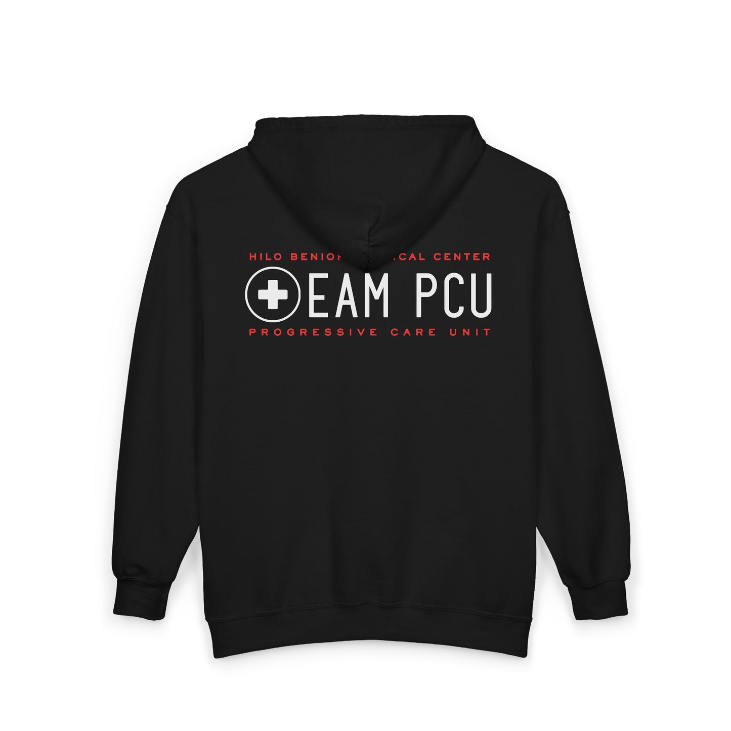 PCU Team Zip Hoodie — Medical Center Progressive Care Unit Jacket