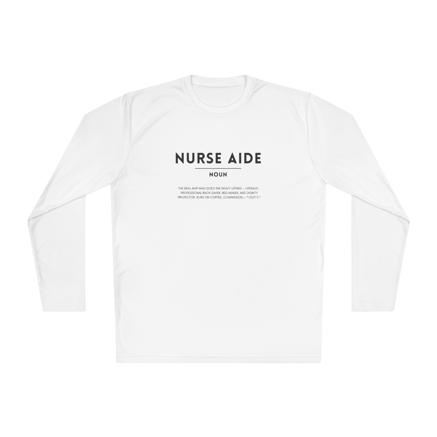Nurse Aide Definition Unisex Long Sleeve Tee | Lightweight & Comfortable