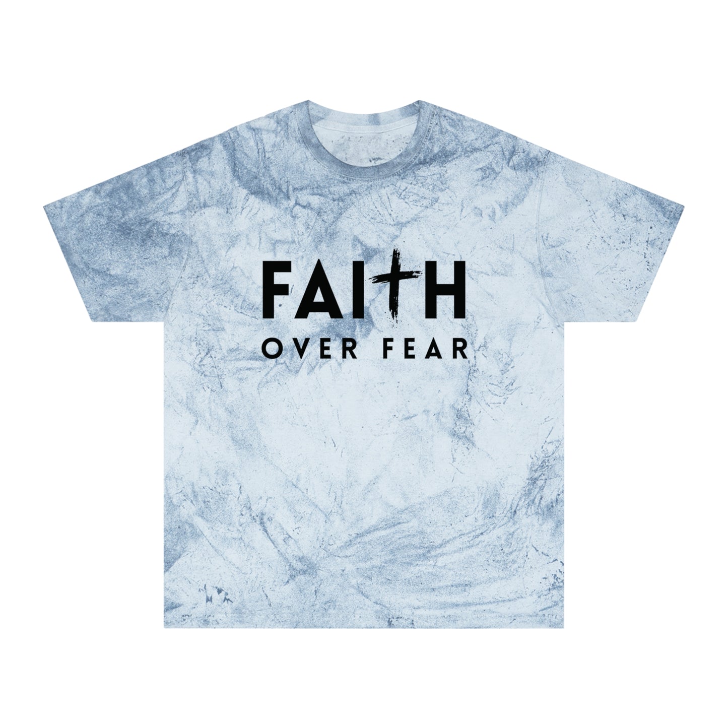 Faith Over Fear Color Blast T-Shirt - Unisex Inspirational Tee