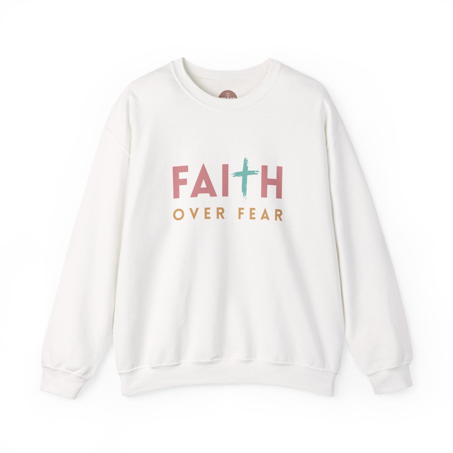 FAITH OVER FEAR Gildan Crewneck Sweater | Unisex