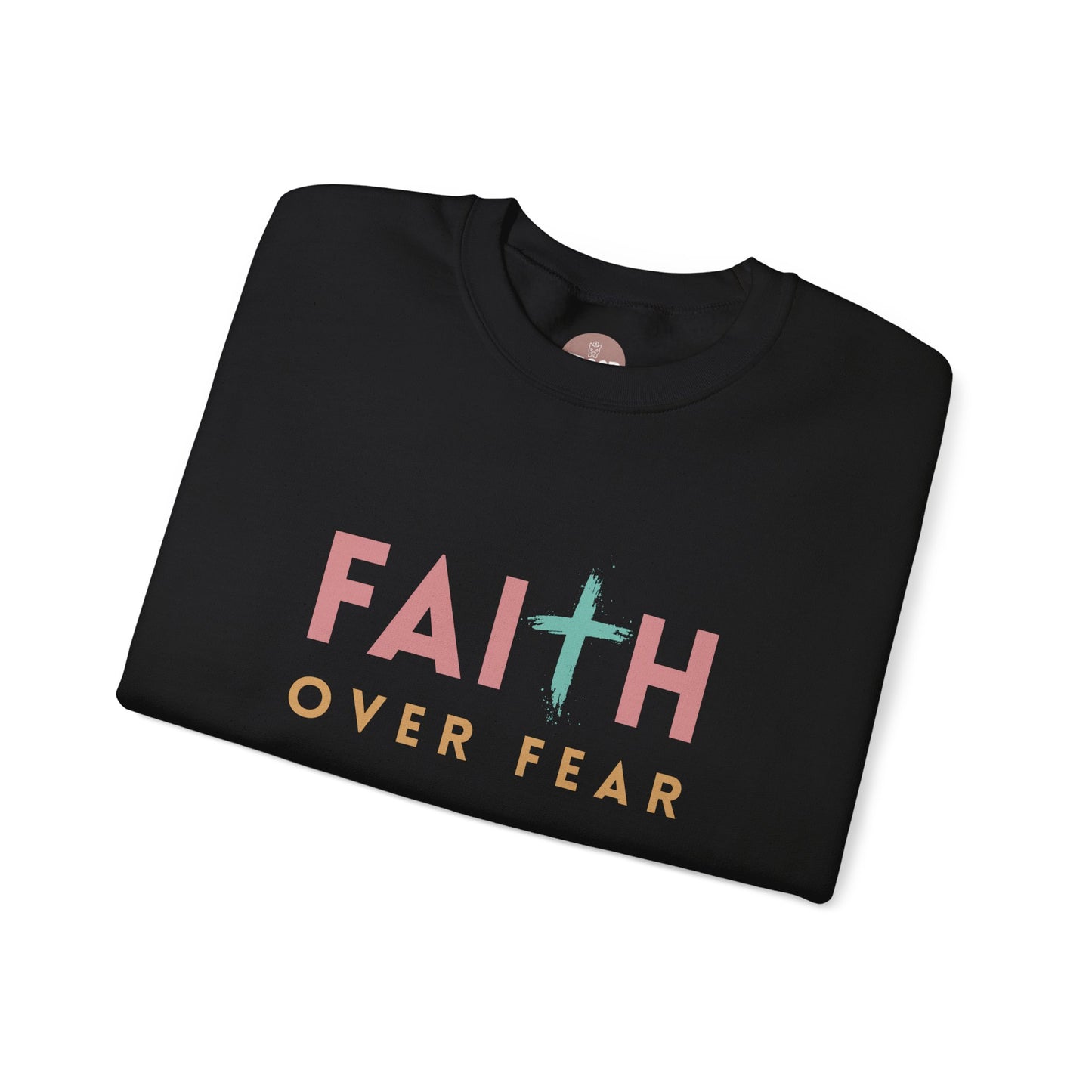 FAITH OVER FEAR Gildan Crewneck Sweater | Unisex