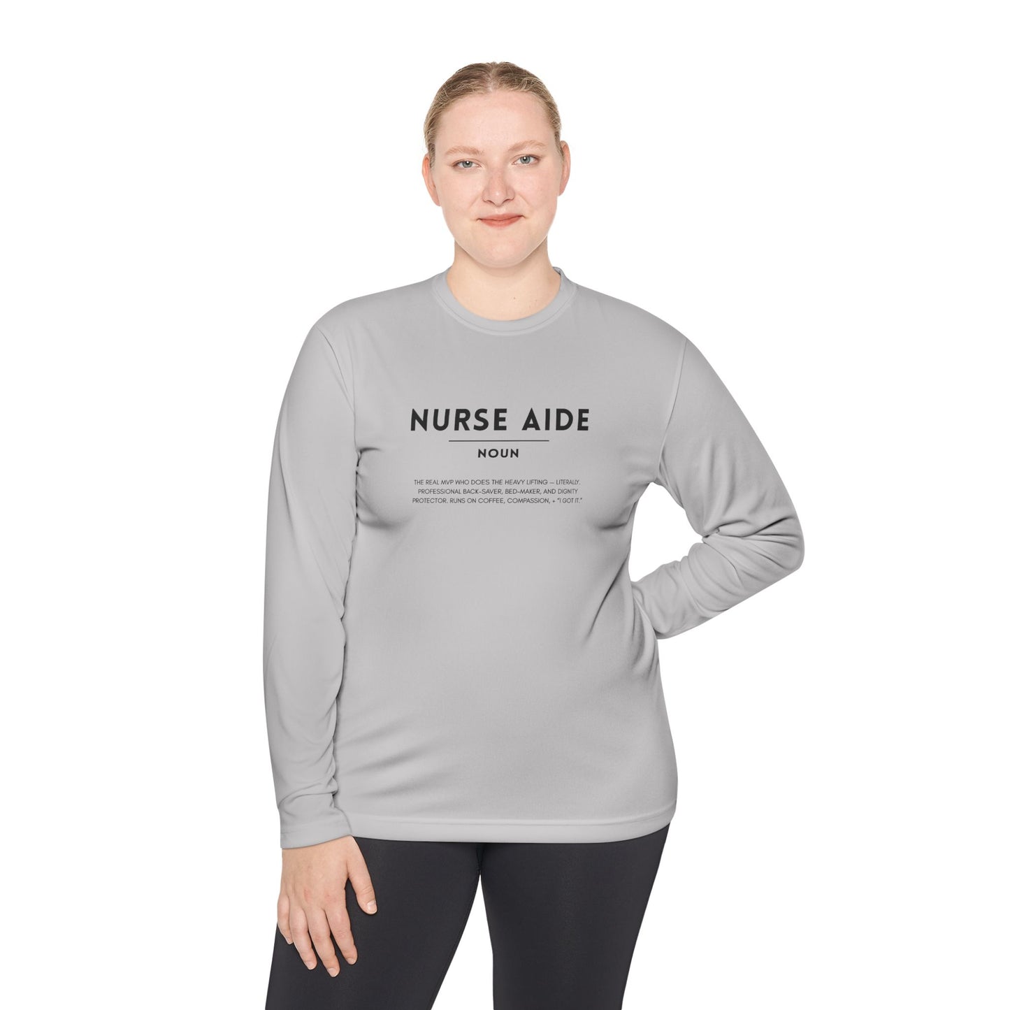 Nurse Aide Definition Unisex Long Sleeve Tee | Lightweight & Comfortable