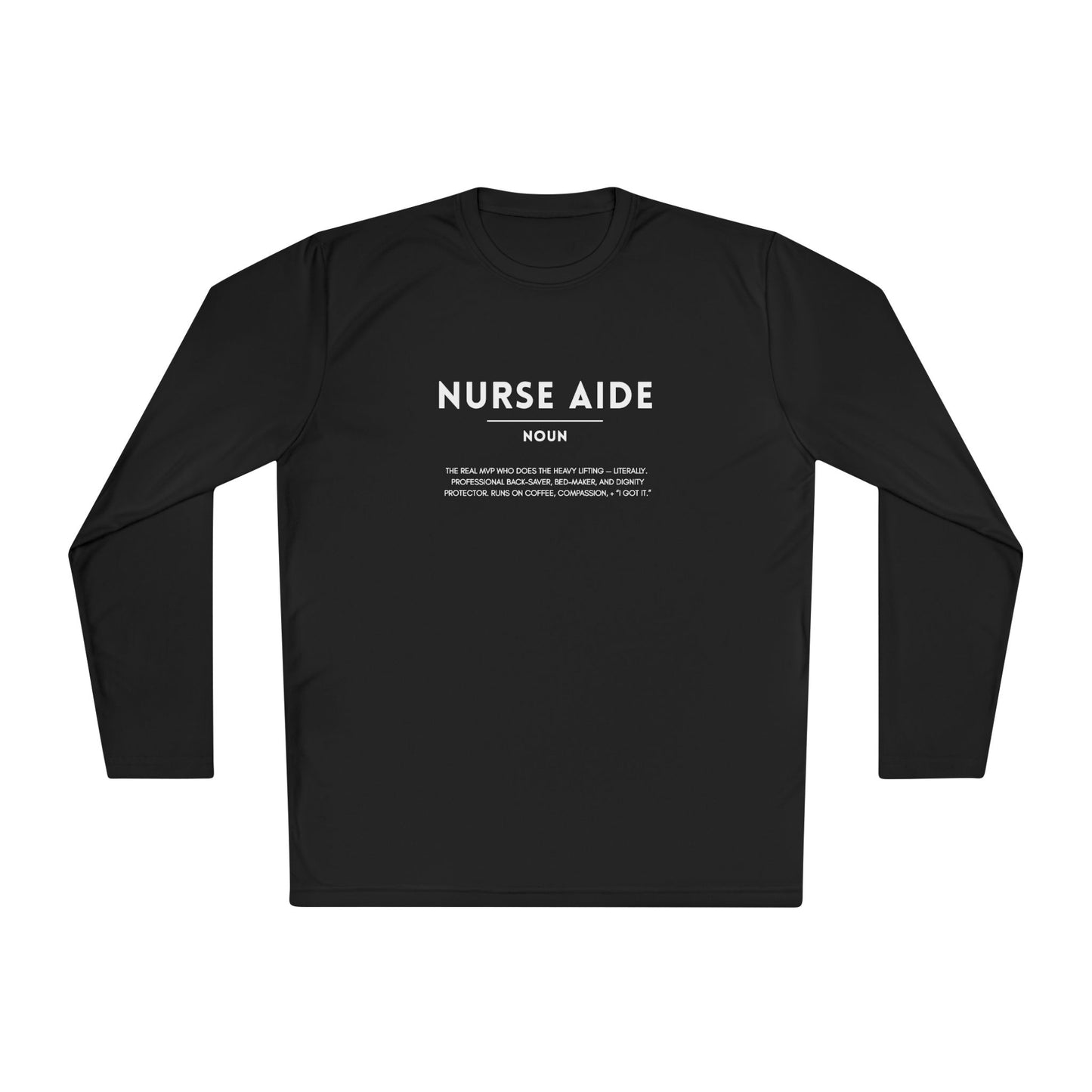 Nurse Aide Definition Unisex Long Sleeve Tee | Lightweight & Comfortable