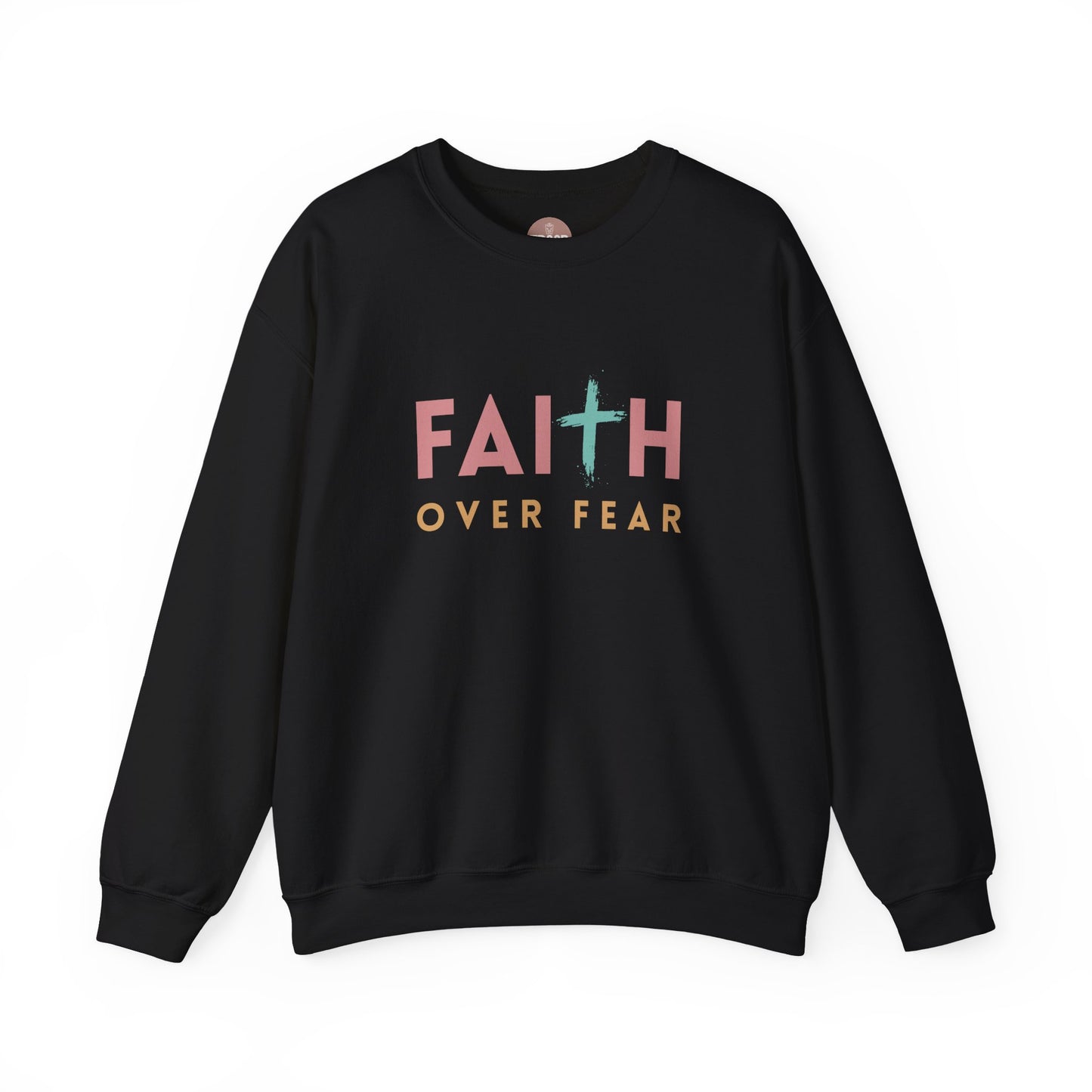 FAITH OVER FEAR Gildan Crewneck Sweater | Unisex