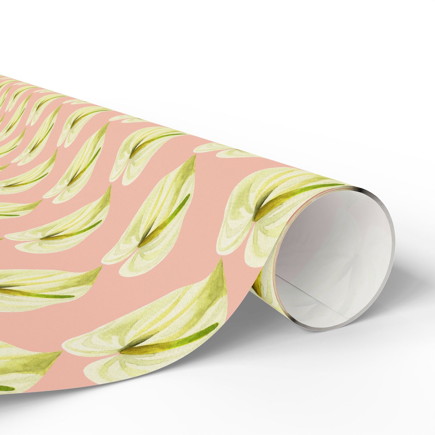 Anthurium Pua Wrapping Paper — Pink Tropical Gift Wrap Roll