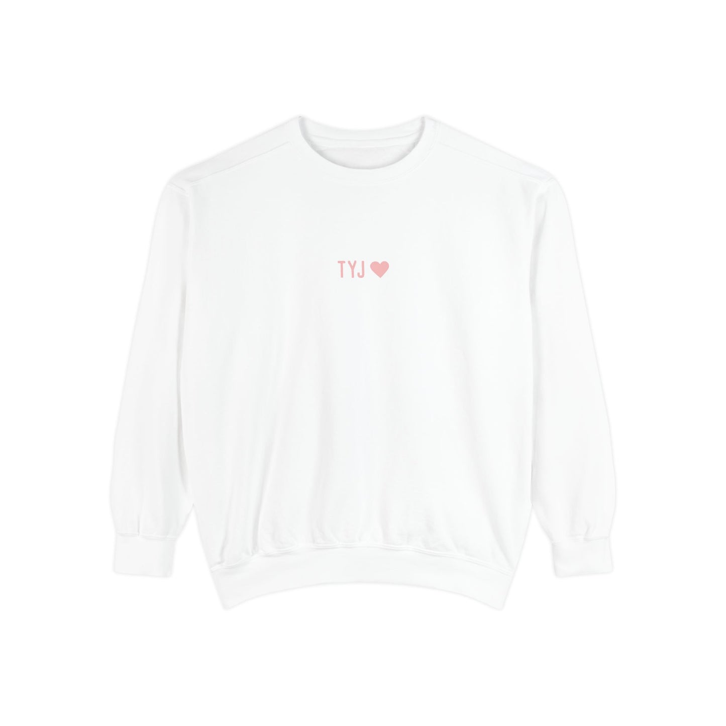 Thank You Jesus Sweatshirt — Faith-Based Religious Pullover with Pink Heart