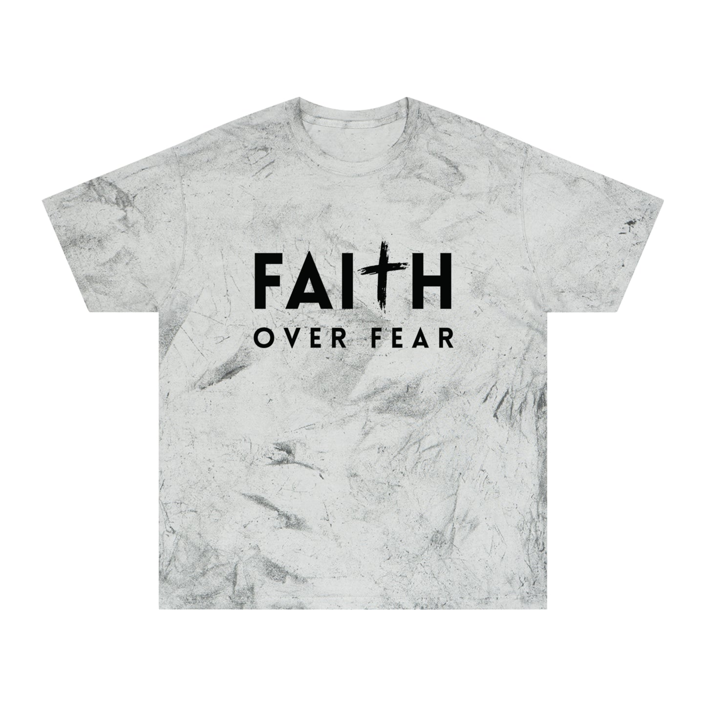 Faith Over Fear Color Blast T-Shirt - Unisex Inspirational Tee