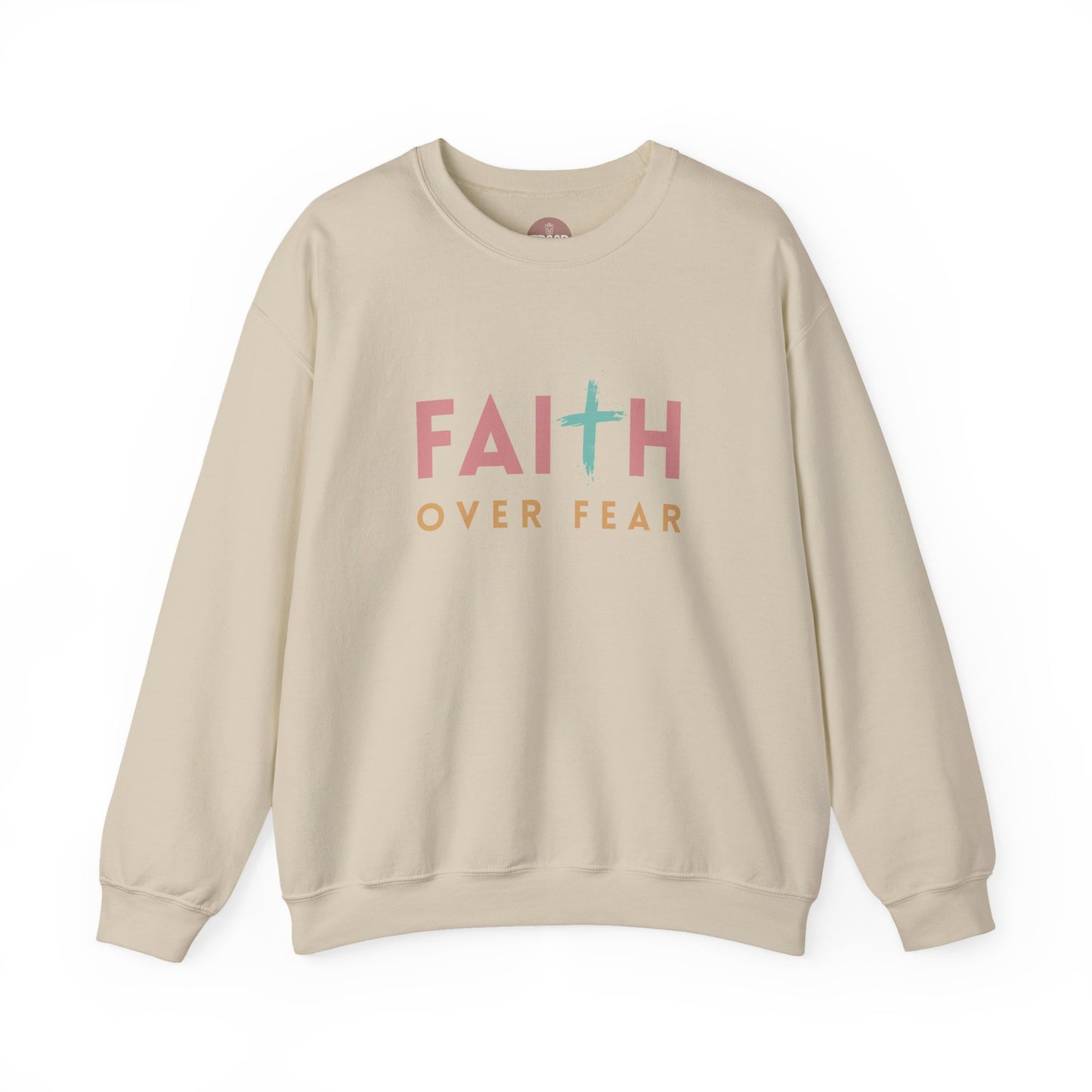 FAITH OVER FEAR Gildan Crewneck Sweater | Unisex