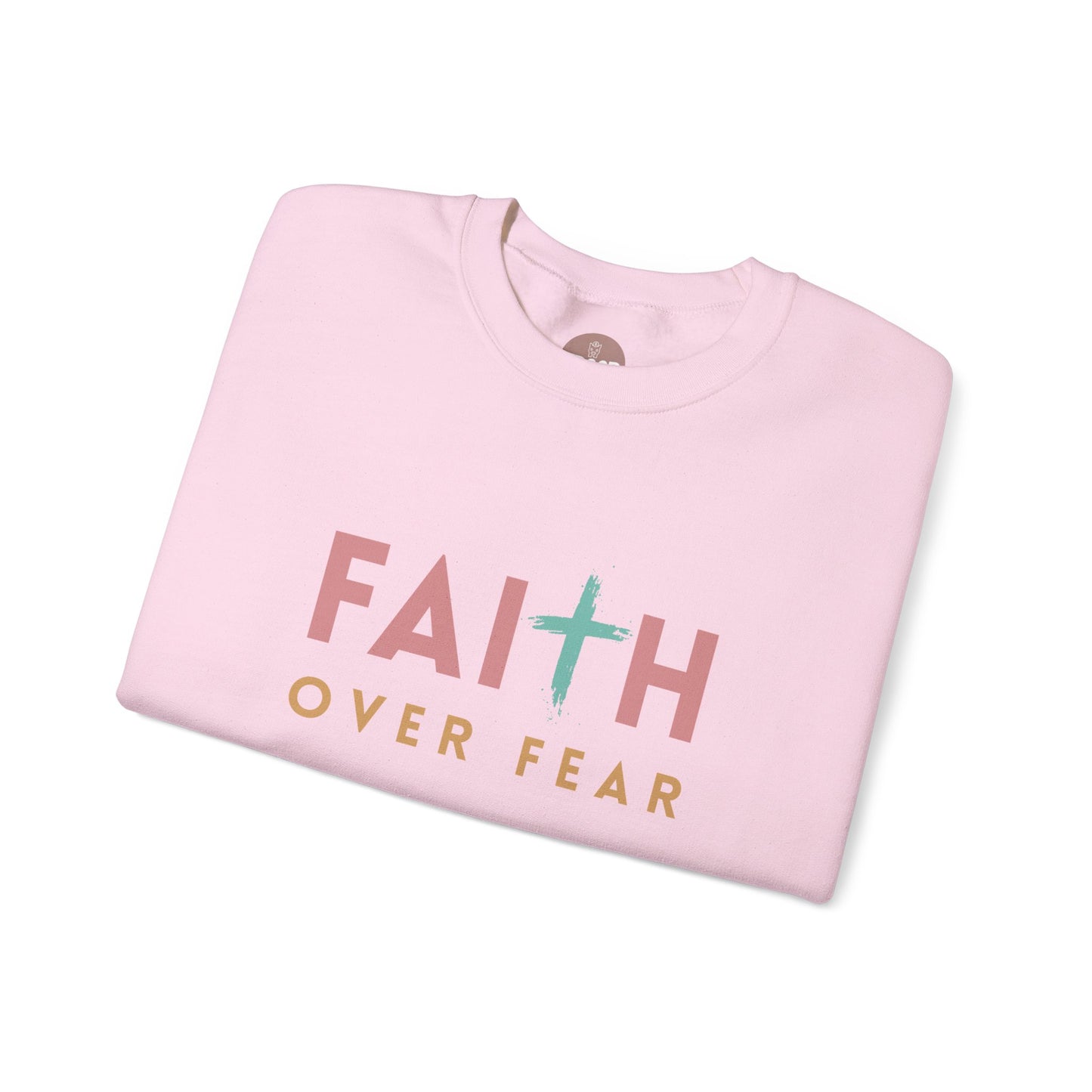 FAITH OVER FEAR Gildan Crewneck Sweater | Unisex