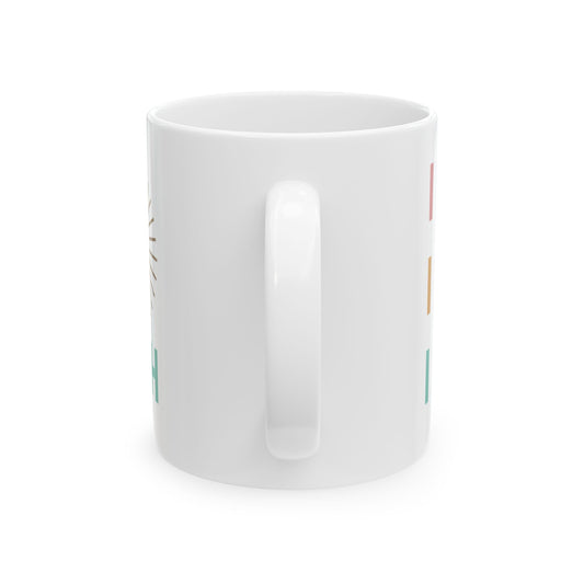 Inspirational Ceramic Mug - Love, Light, Strength