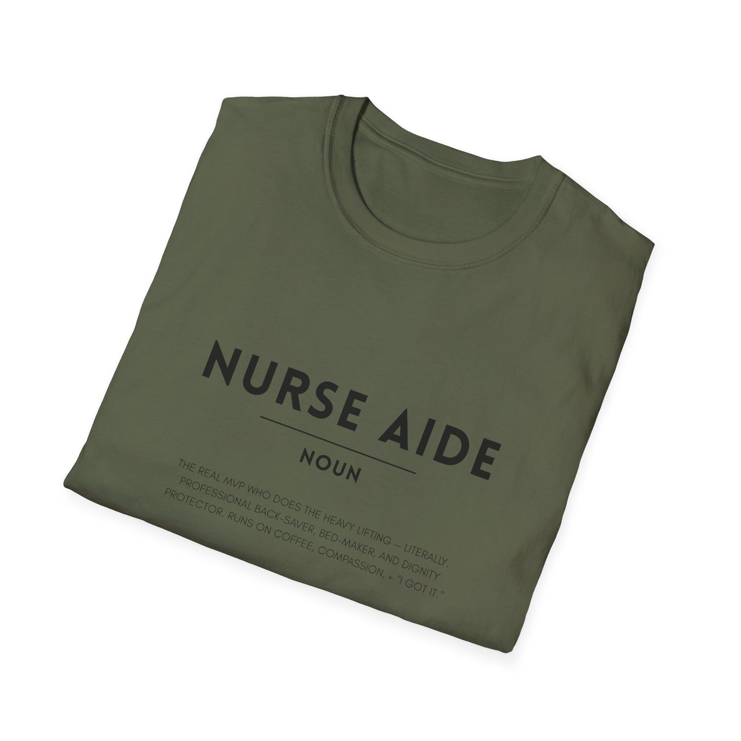 Nurse Aide Definition Unisex Softstyle T-Shirt