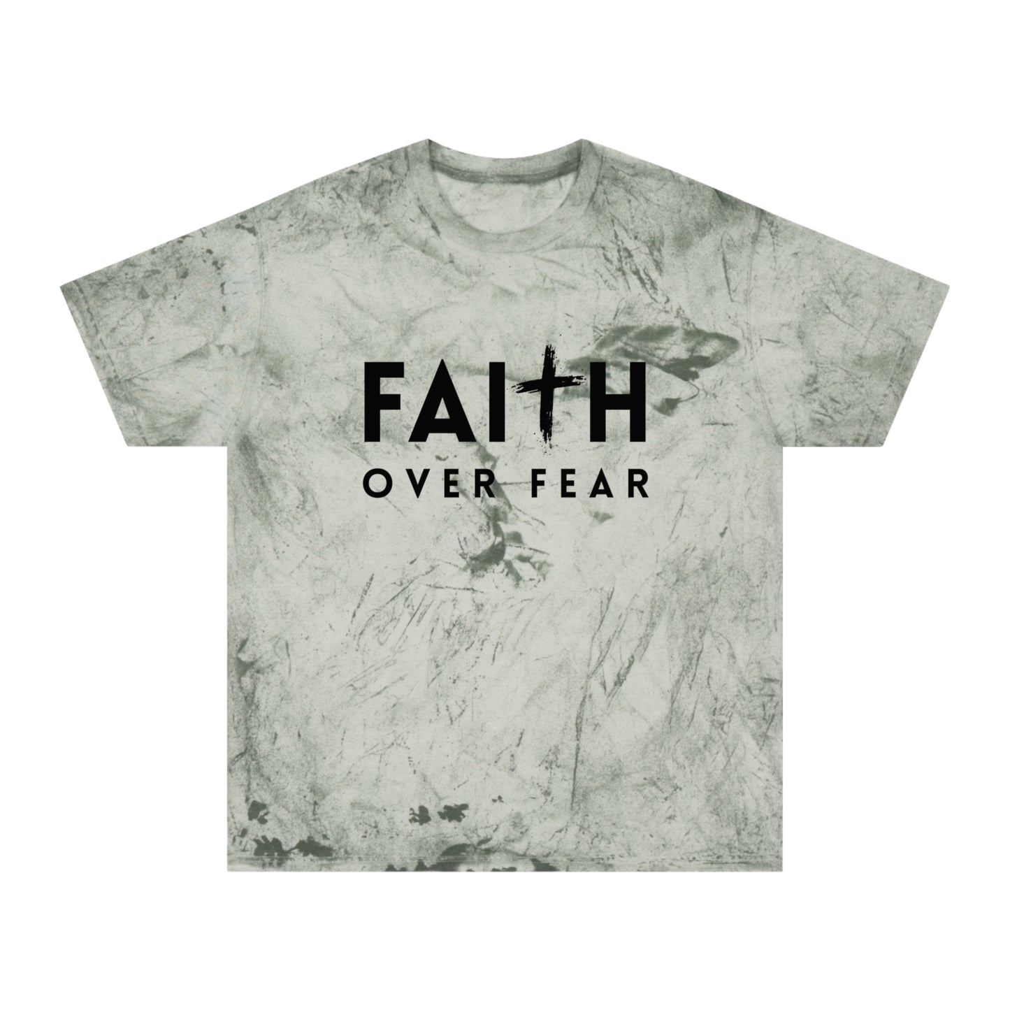 Faith Over Fear Color Blast T-Shirt - Unisex Inspirational Tee