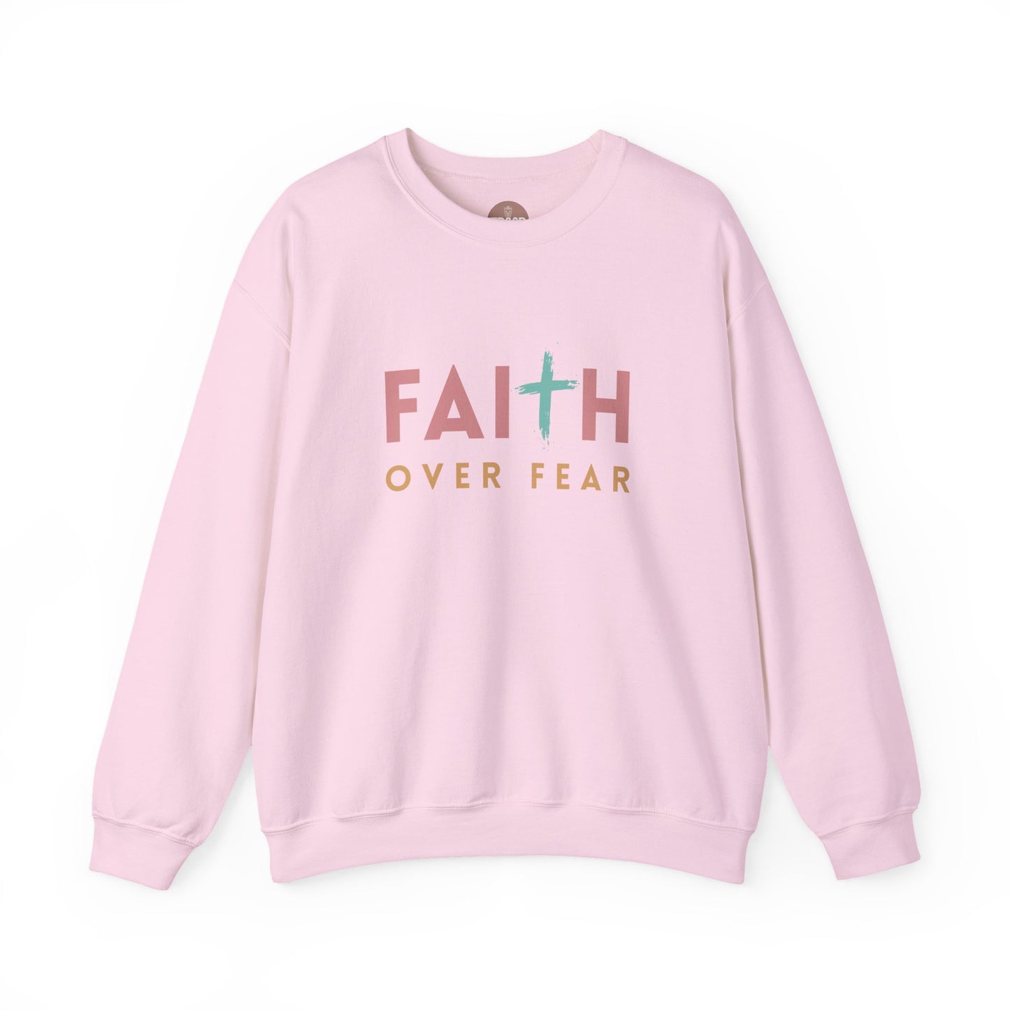 FAITH OVER FEAR Gildan Crewneck Sweater | Unisex